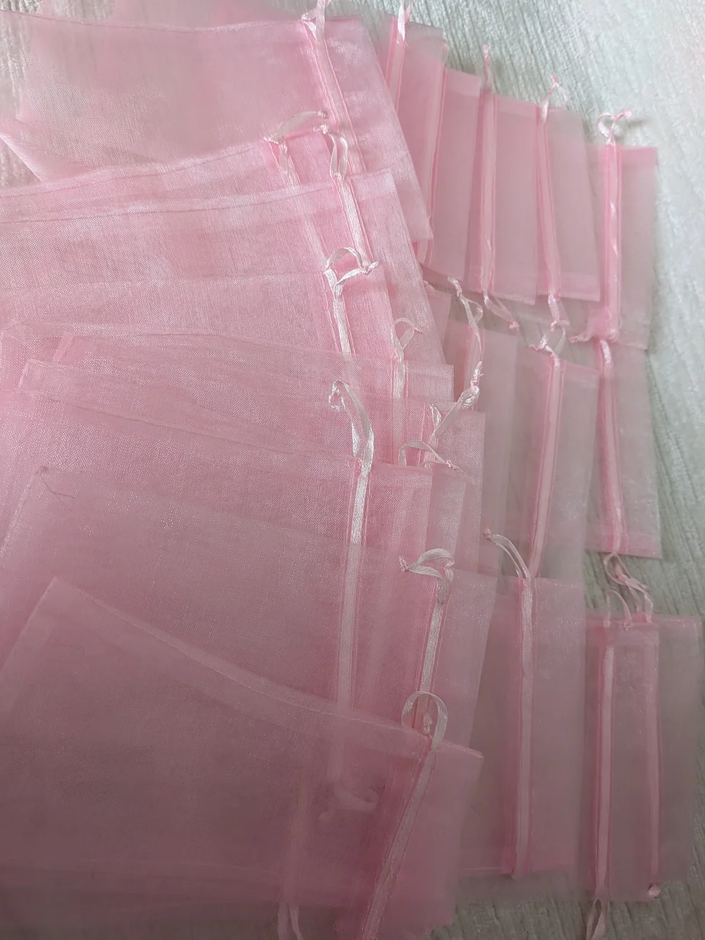 Pink Organza Drawstring Gift Bags 25 Ct for Party Favors  Buyer Gifts- Unbranded